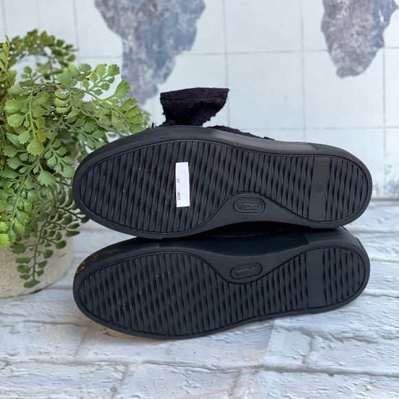 AGL Platform black Patent Leather  navy Bow Sneakers size 37 - Picture 9 of 10